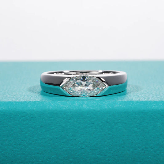 AnuJewel 1ct Marquise Cut D Color Moissanite