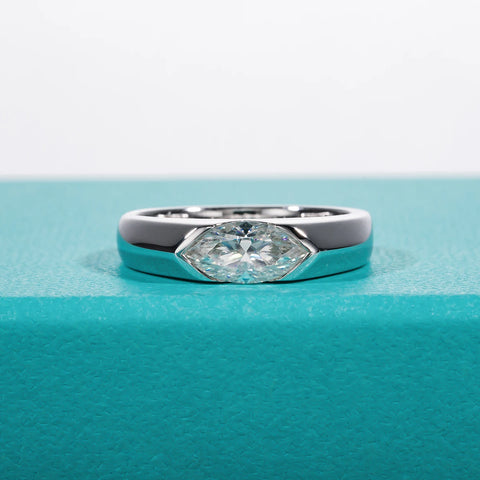AnuJewel 1ct Marquise Cut D Color Moissanite