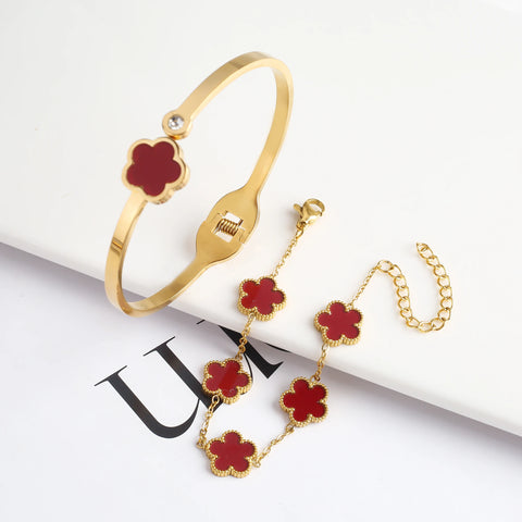 Five Leaf Plum Blossom Bracelet