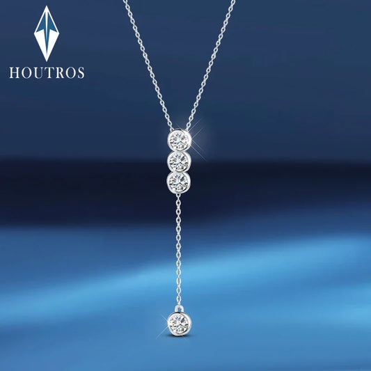 Houtros 3mm/5mm Full Moissanite Necklace