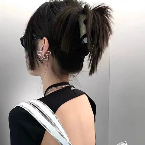 Trendy Creative Hollow Flower Ear
