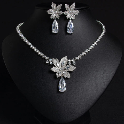 Vintage Original Maple Leaf Art Jewellery Necklace Earrings Adjustable Ladies Accessories Set Wedding Party Holiday Gift M-46