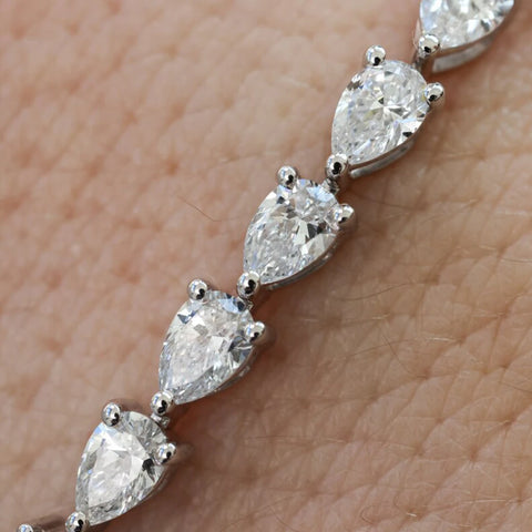 3*5mm Pear Cut D Color Full Moissanite