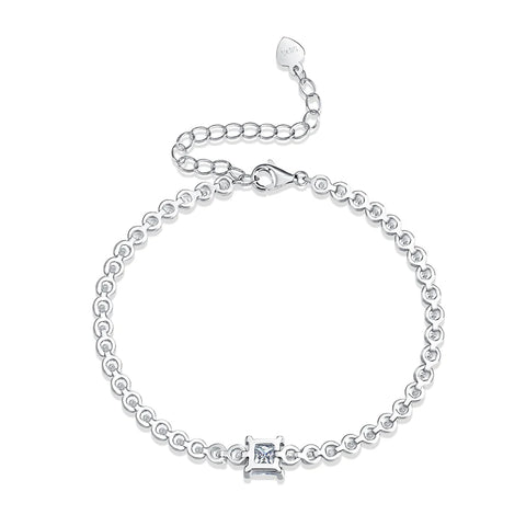 Smyoue 5.5*5.5mm Princess Cut 18k Moissanite