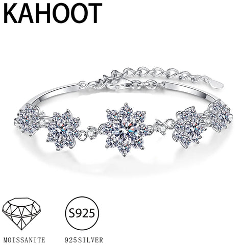 925 Silver 2.6 Carat Moissanite Bracelet