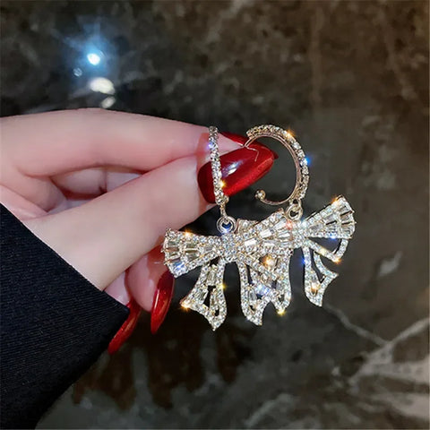 Zircon Wheat Tassel Pendant Gold Color U-shaped