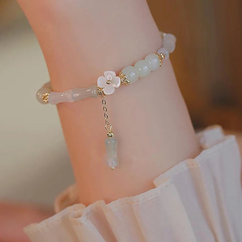 Chinese Style Vintage Bamboo Joint Beaded Bracelet