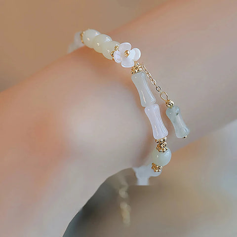 Chinese Style Vintage Bamboo Joint Beaded Bracelet