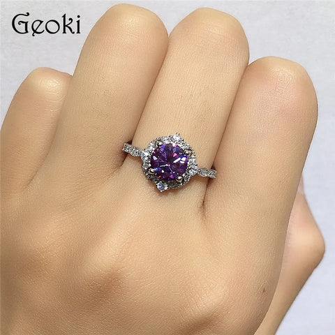 Silver 925 Original 1 Carat Brilliant Cut Diamond
