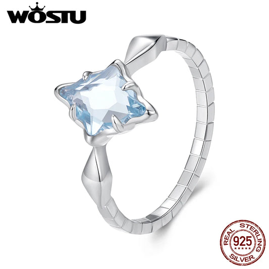 WOSTU 925 Sterling Silver  Ring