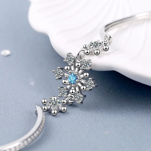 Snowflake Bracelet Rhinestone Bangle  Bracelets