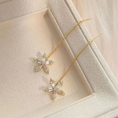 Trendy Long Wire Tassel Thread Chain Climb