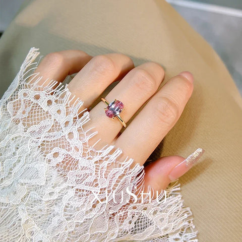 Afghan Dreamy Pink Tourmaline 925 Silver Ring