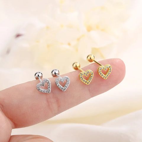 New Fashion Heart Stud Earrings