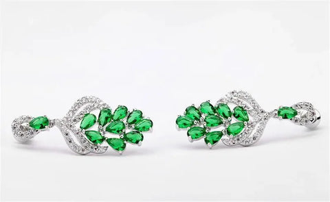 Vintage Drop Earrings For Women 925 Sterling Elegant  Earrings