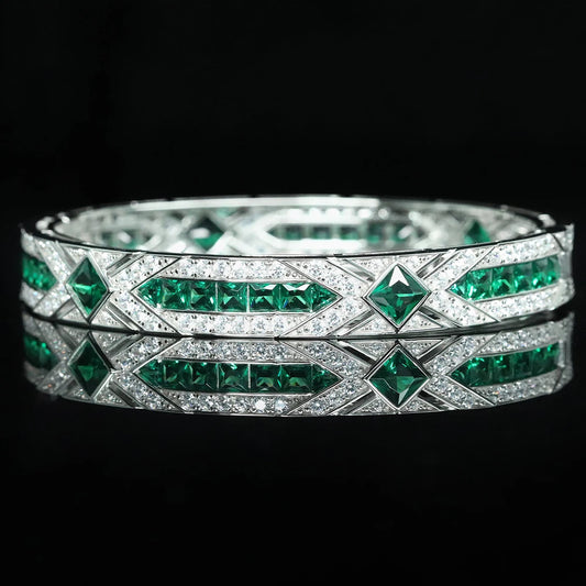 Sterling Silver Diamond Bracelet