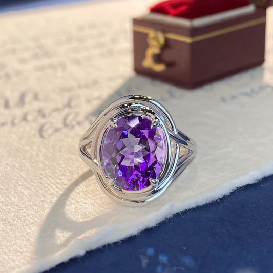 Amethyst Resizable Rings