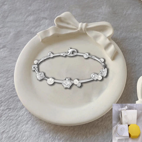 New Crystal Pearl Circular Bracelet Exquisite