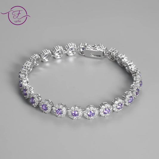 Tennis Bracelets S925 Silver Zircon