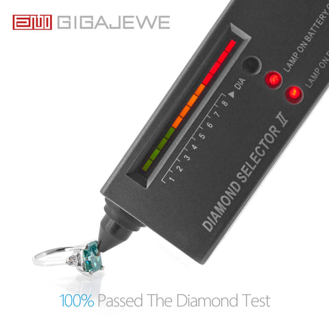 GIGAJEWE Moissanite 8X10mm 4.0ct Radiant Cut Natural Cyan