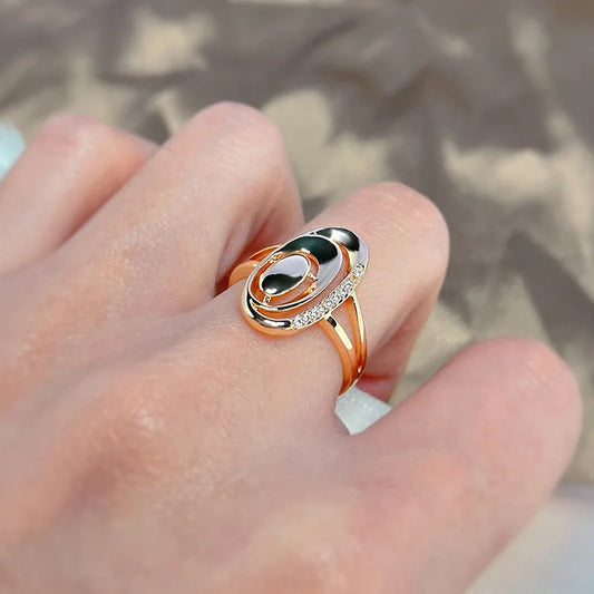 Real 18k Gold Diamond Ring
