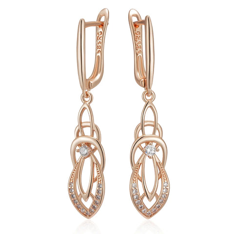 Kinel Fashion Glossy Hollow Geometry Drop Earring