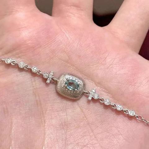 light blue gemstone bracelet