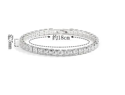 Real 3MM D VVS Moissanite Tennis Bracelet