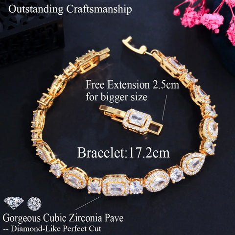 Three Graces Cubic Zirconia Bracelet