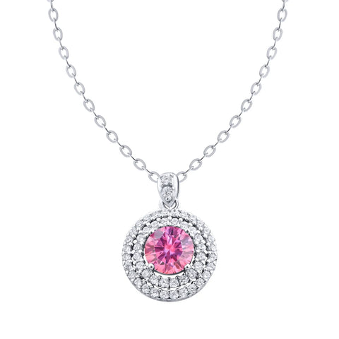 1ct 6.5mm VVS D Color Moissanite Diamond Necklace