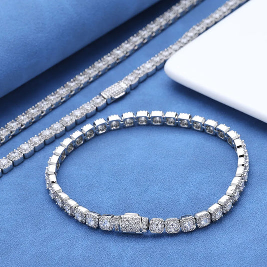 Customized 5mm Ice Tennis Bracelet