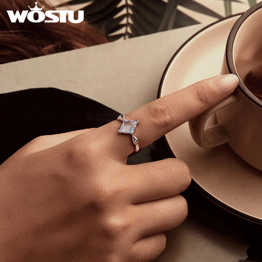 WOSTU 925 Sterling Silver  Ring
