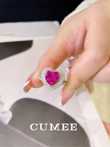Cumee Heart Classic Lab Created Gemstone Rings