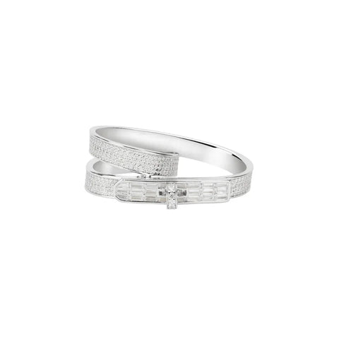 Bellux Unique Design 925 Silver Synthetic Zircon