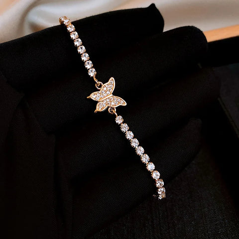 Zircon Butterfly Bracelet