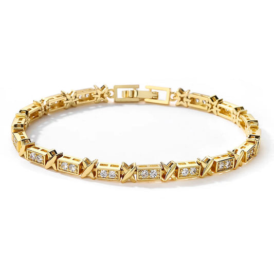 charm adjustable open Light luxury zircon bracelet
