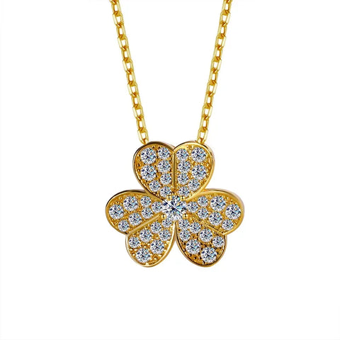 Clover Moissanite Necklace