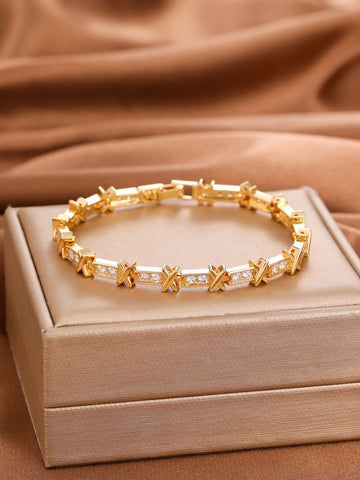 charm adjustable open Light luxury zircon bracelet