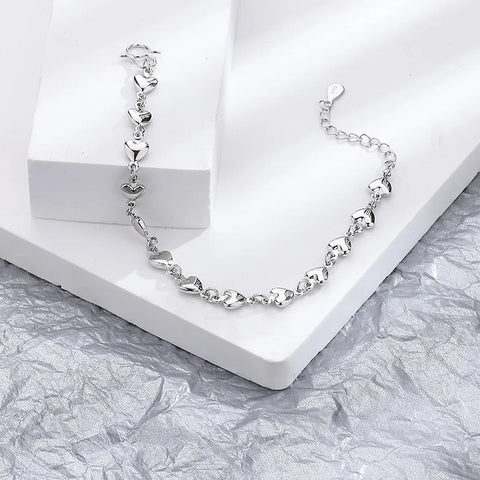 VENTFILLE 925 Silver Diamond-Studded Butterfly Bracelet