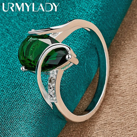 URMYLADY 925 Sterling Silver  Ring - BOLEVARD RING