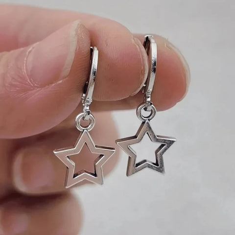 New Creative Star Hoop Earrings