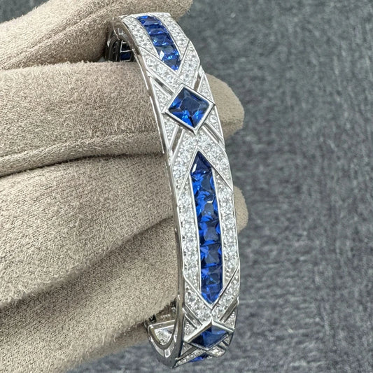 Wong Rain Vintage 100% 925 Sterling Silver Sapphire