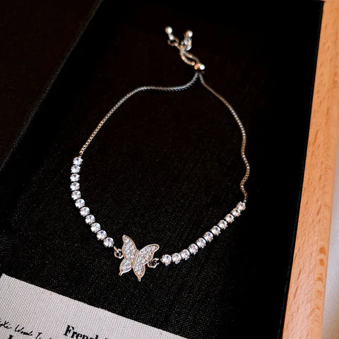 Zircon Butterfly Bracelet