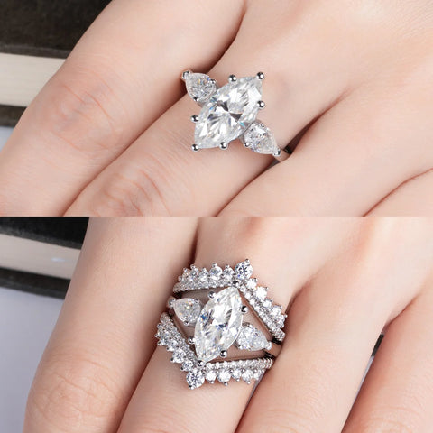 AnuJewel 4cttw Marquise Cut D Color Moissanite