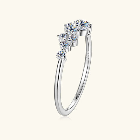 Anziw Real S925 Ring Cluster Moissanite