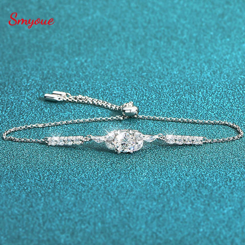 Smyoue 1ct Real Moissanite Bracelets