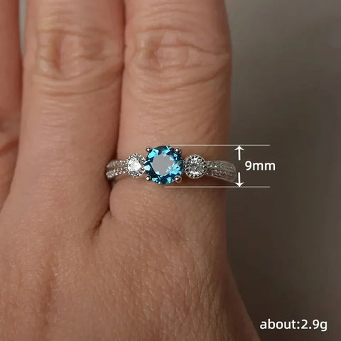 Fashion Female Ring  925 Sterling Silver