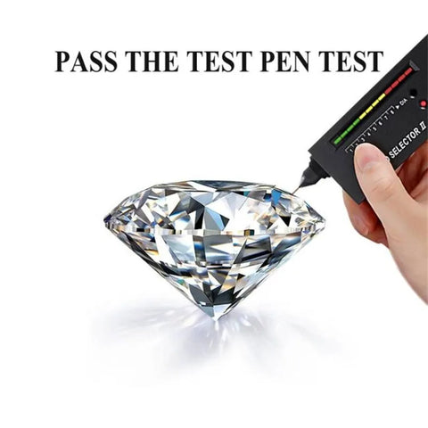Real Pass Diamond Test 0.5 Carat Moissanite Ring