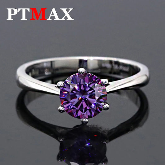 Purple New Elegant Moissanite Diamond Rings