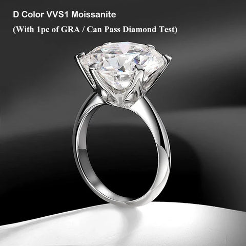 EWYA GRA Certified 0.5-10CT D Color Moissanite
